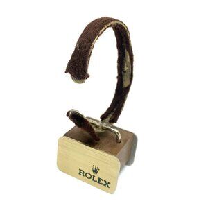 Rolex Watch Stand Vintage Store Display Wood Steel Used Rare
